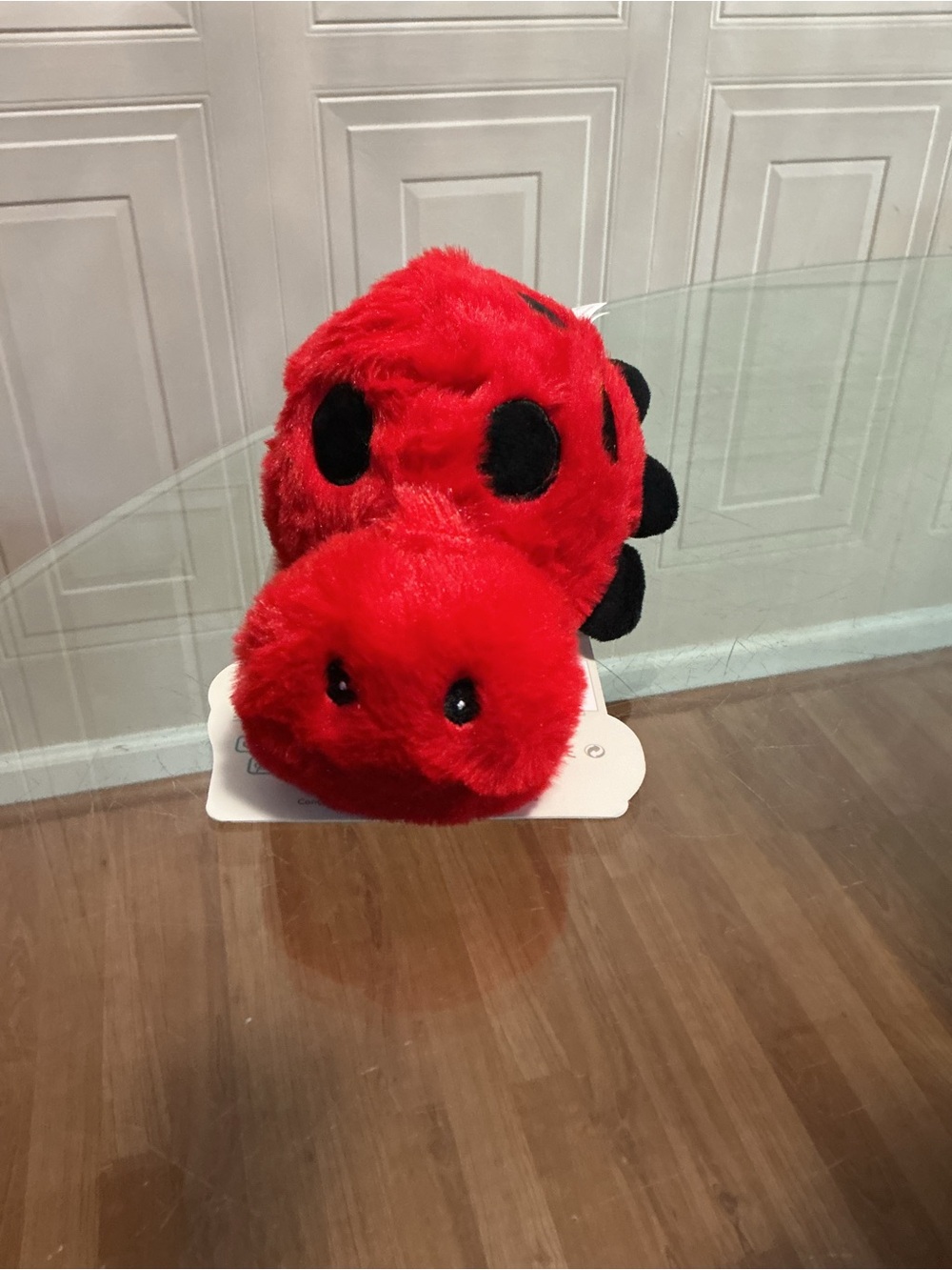 Brand New Giftable Ladybug Ball Body Dog Toy  with Squeaker 7” ,